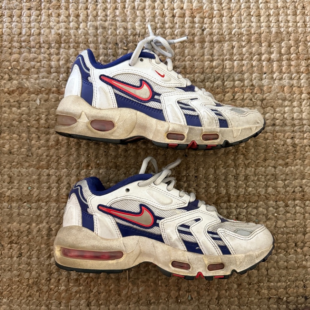 Nike Air Max 96 II White/Comet Red-Grape Ice Women's Sneakers - Size 6